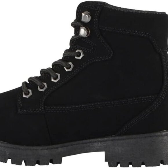 Lugz Womens Mantle Hi WMANTLHD-001 Black Lace Up Round Toe Ankle Boots Size 8 - Picture 4 of 7